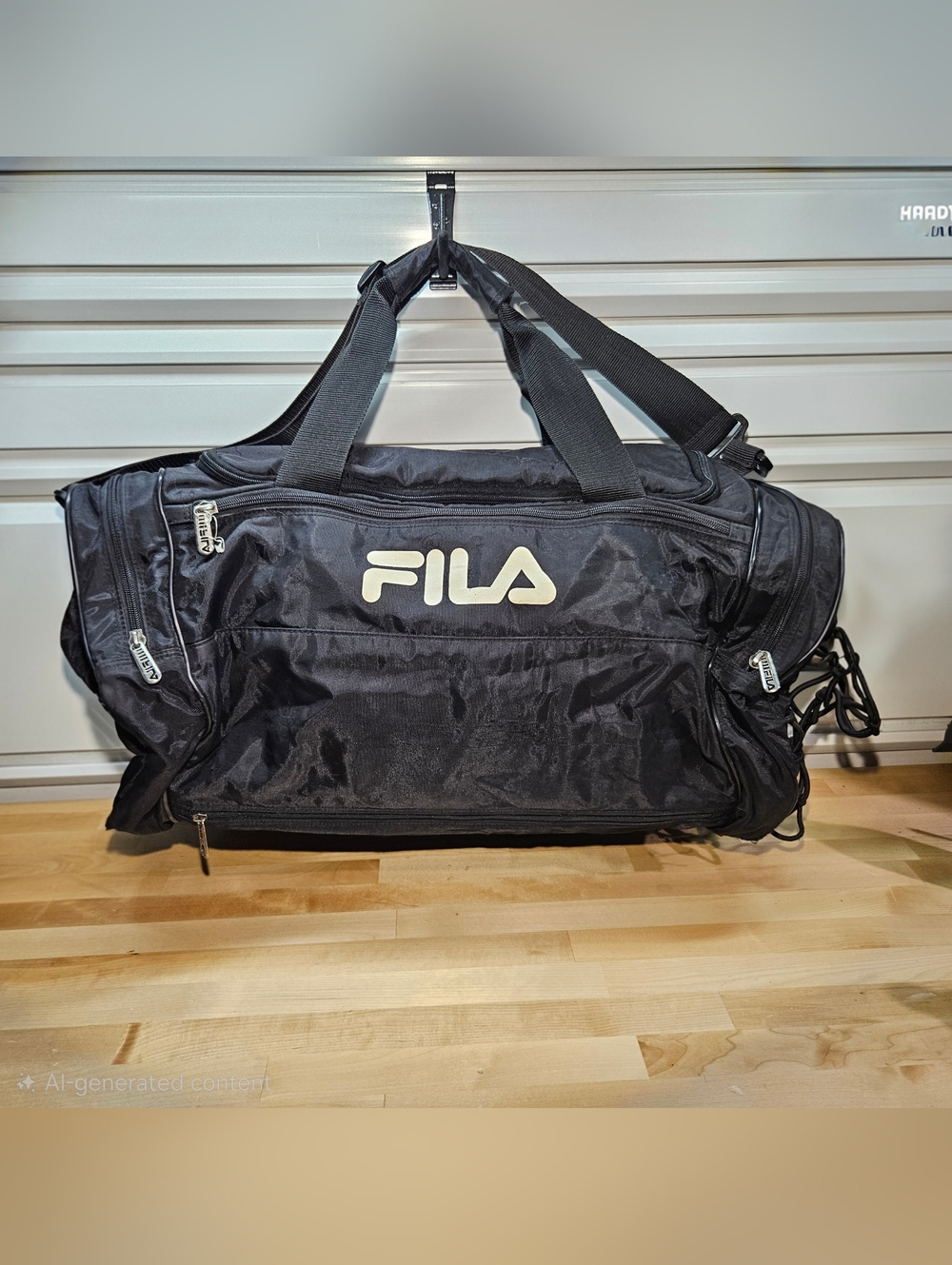 FILA Black Duffel Bag – Sports/Travel Gear/Soccer